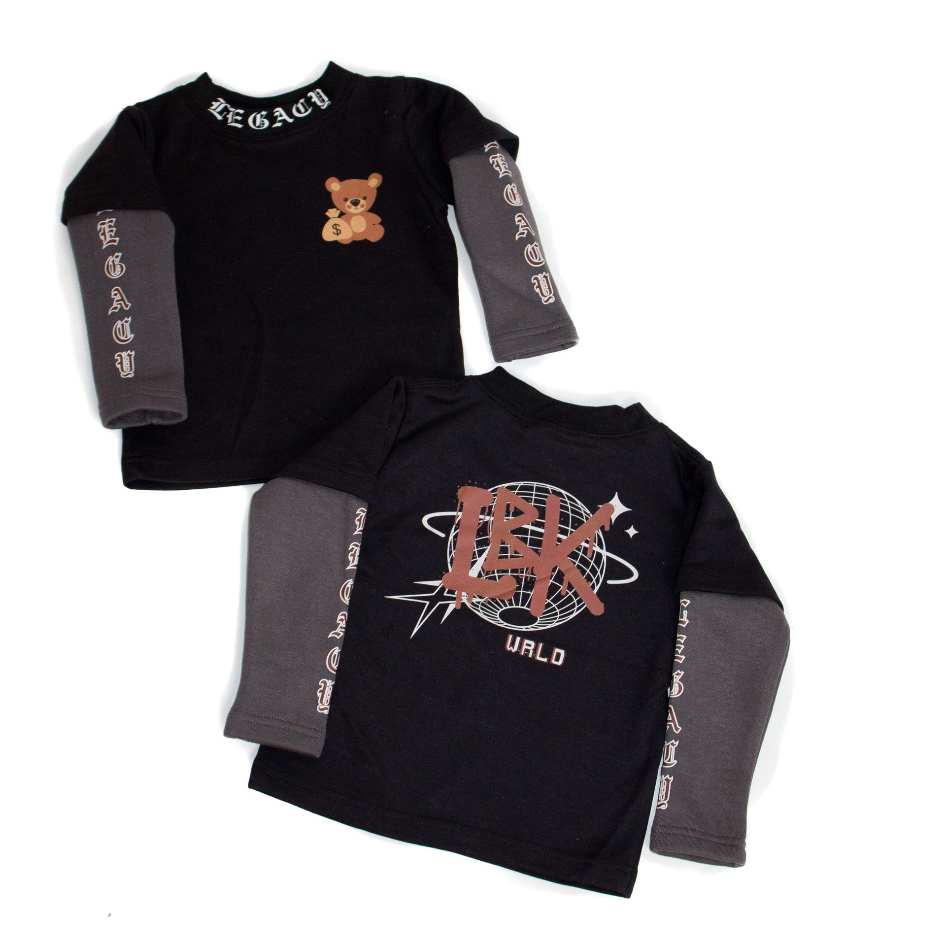 "LBK WRLD"- Double Layered T-Shirt