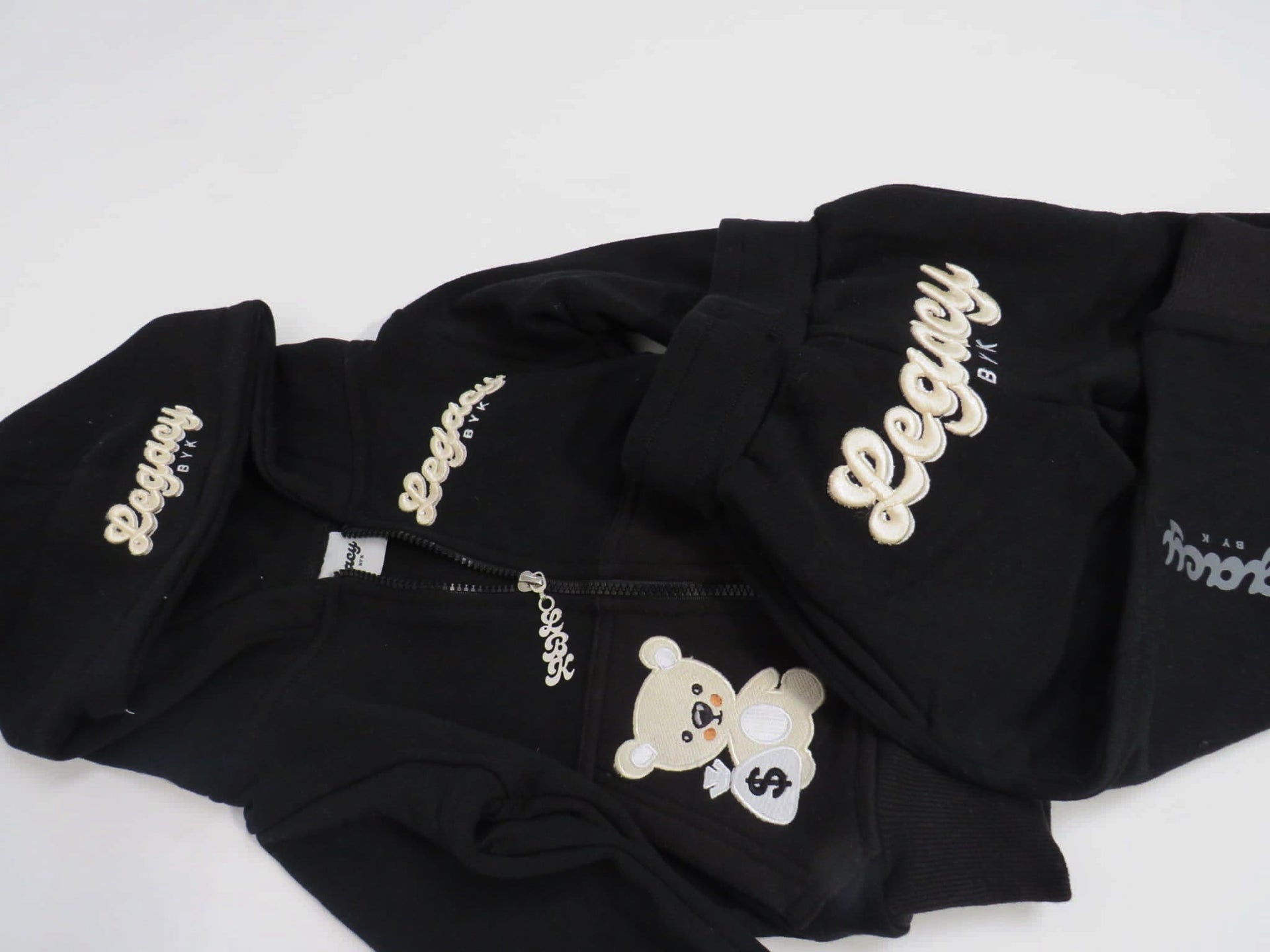 Black Zip-Up Tracksuit
