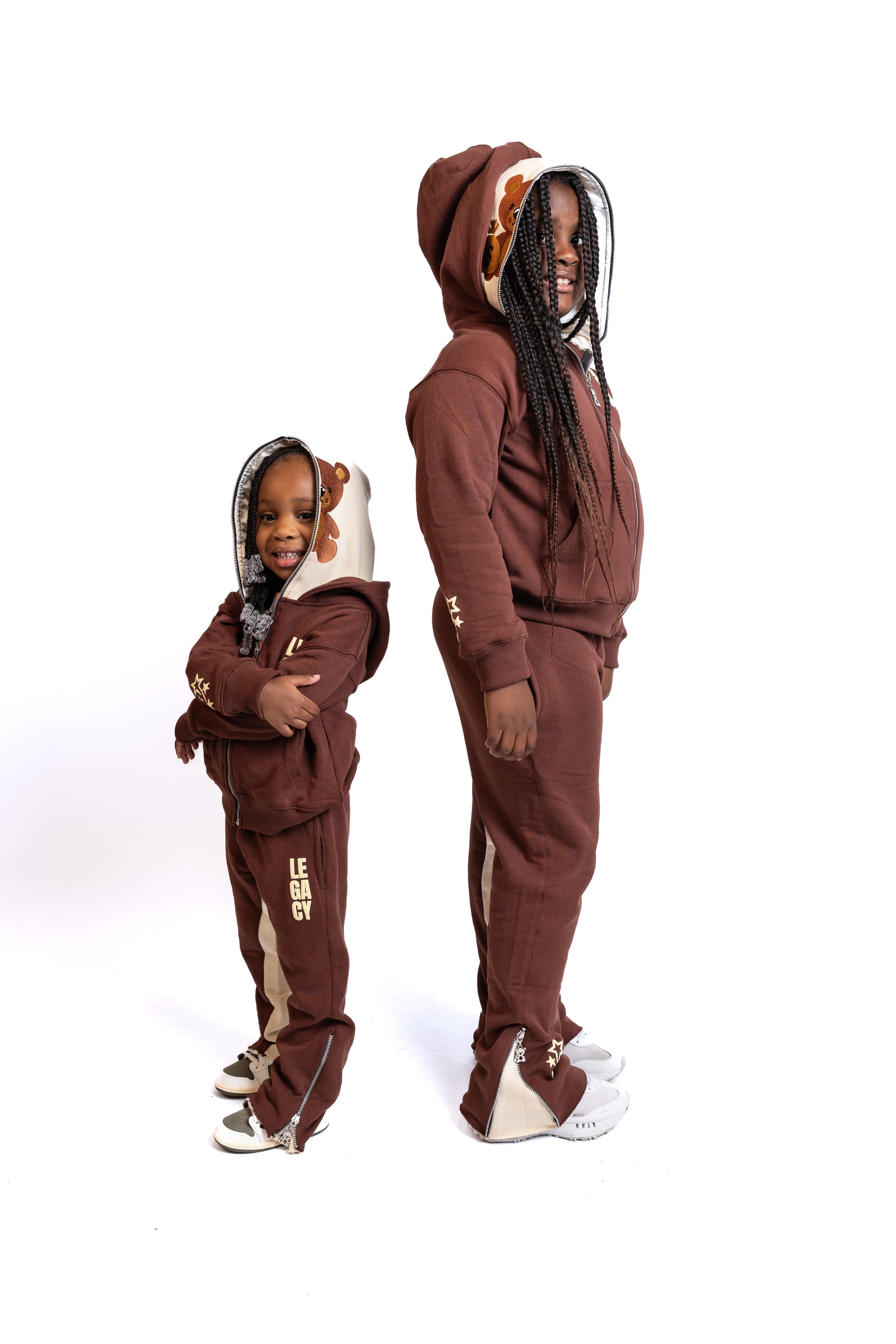 Banknote Brown Flared Tracksuit
