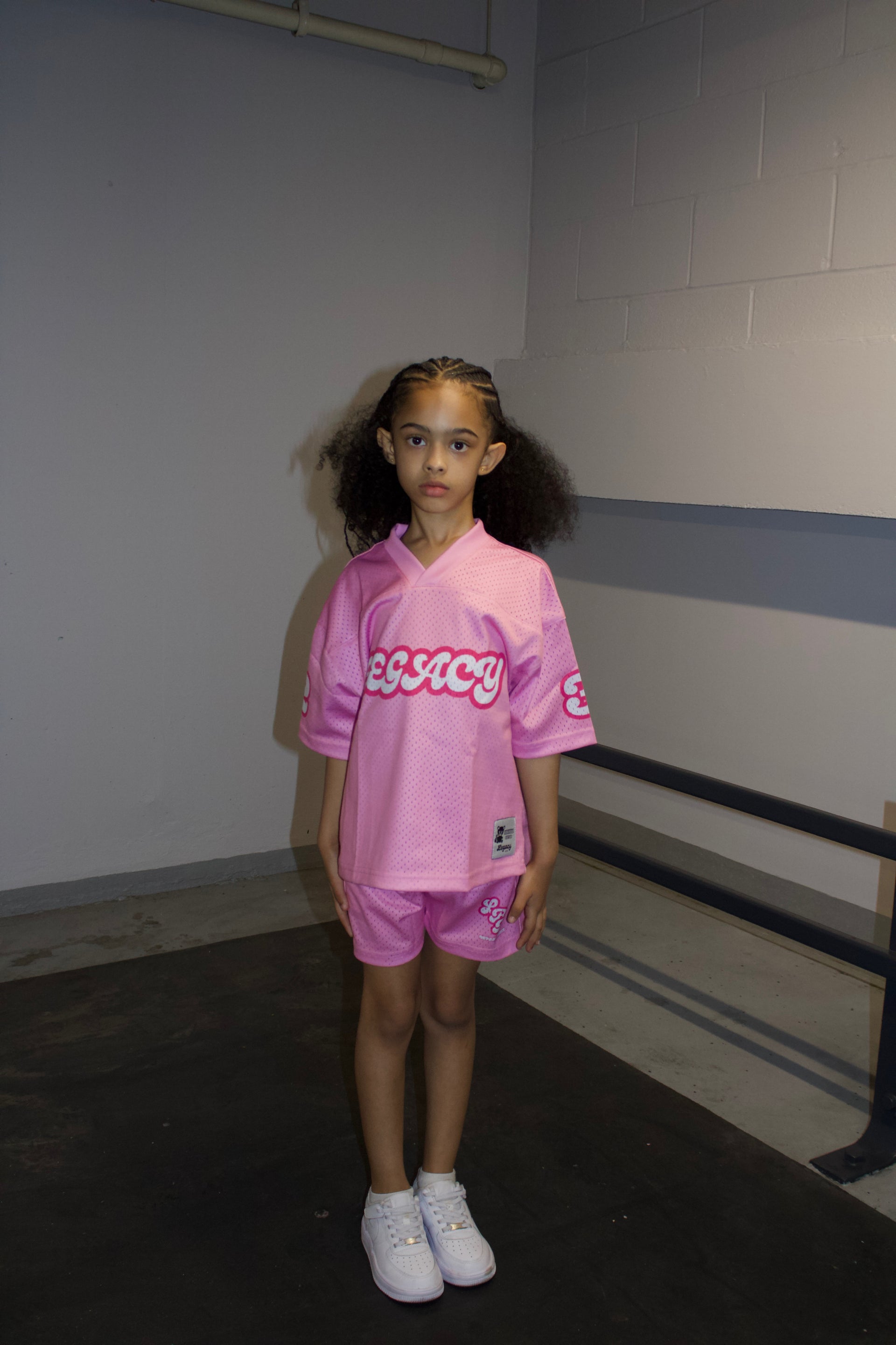23 Jersey Mesh Set - Neon Pink